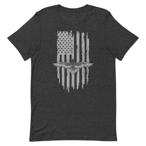 American Eagle Soaring, American Flag Rugged t-shirt - Mainstream Freedom